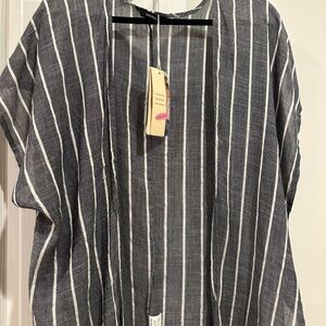 Striped Black and White Women's Top